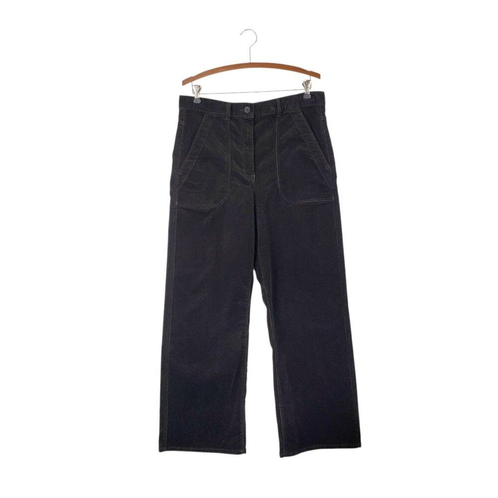 Me+Em NWT Low Rise Baggy Corduroy Pants Warm Chocolate Brown US Womens 8